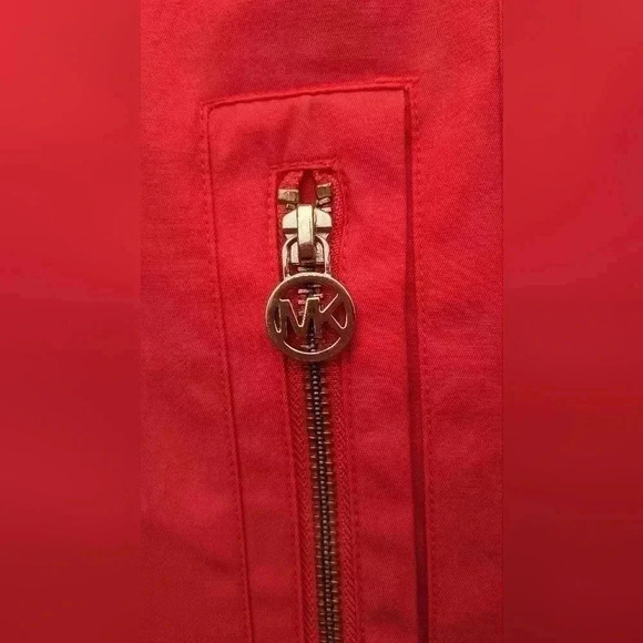 Michael Kors Women's Orange/Reddish Full Zip-up Lightweight Jacket Size X-Small - Picture 4 of 5